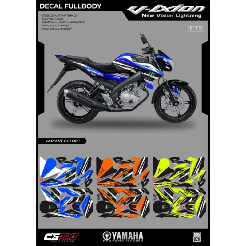 decal vixon new / decal motor Yamaha Vixion new / decal motor Vixion