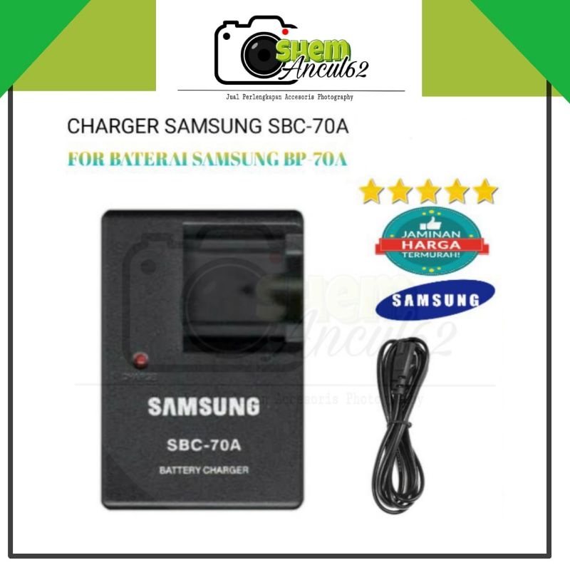 Charger Samsung SBC-70a for Baterai Samsung BP-70a