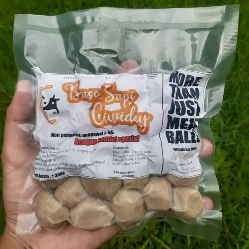 

BAKSO SAPI CIWIDEY ORIGINAL | Baso Daging Sapi Isi 10 + Bumbu dan Sambal Non Pengawet Non Pemutih