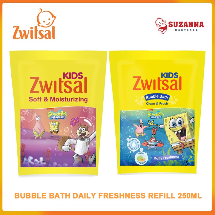 Zwitsal Kids Bubble Bath Daily Fresness Refill 250ml