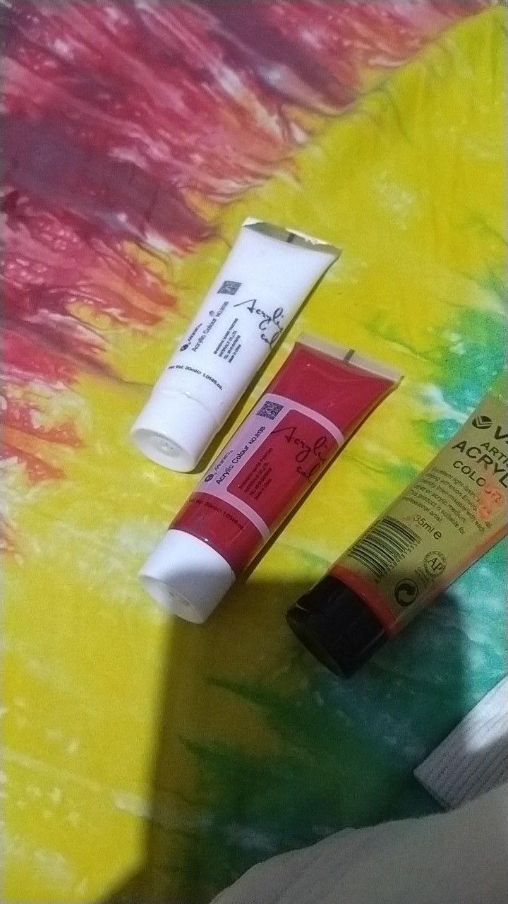 Murah ! Baru ! Payung Kertas Putih Diameter 40cm / Payung Lukis Gambar Panjang 20 Cm V- Tec