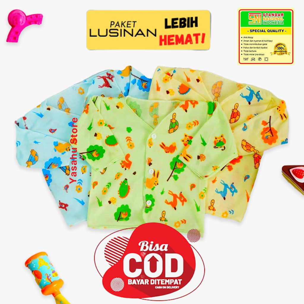 Baju Bayi Laki Laki 0 6 12 Bulan / Baju Bayi Newborn / Pakaian Bayi Perempuan / Baju Bayi Lusinan Ta