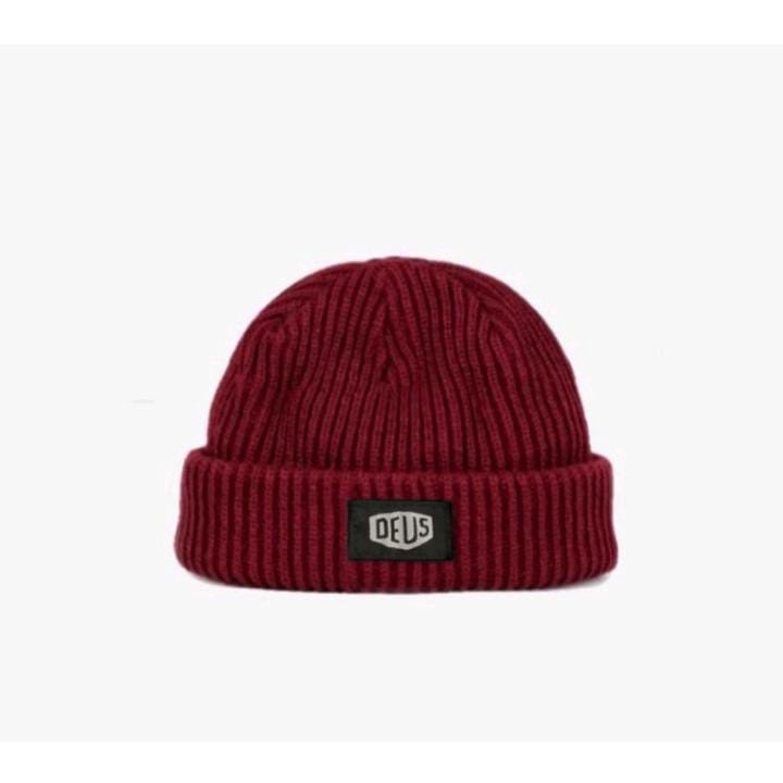 Topi Kupluk Beanie hat Rajut Deus Pria Wanita