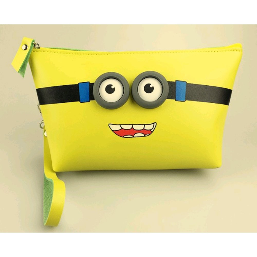 MINION Tas Kosmetik Minion Dompet Kosmetik Karakter Tas Kosmetik L02 Tas Pouch Unik