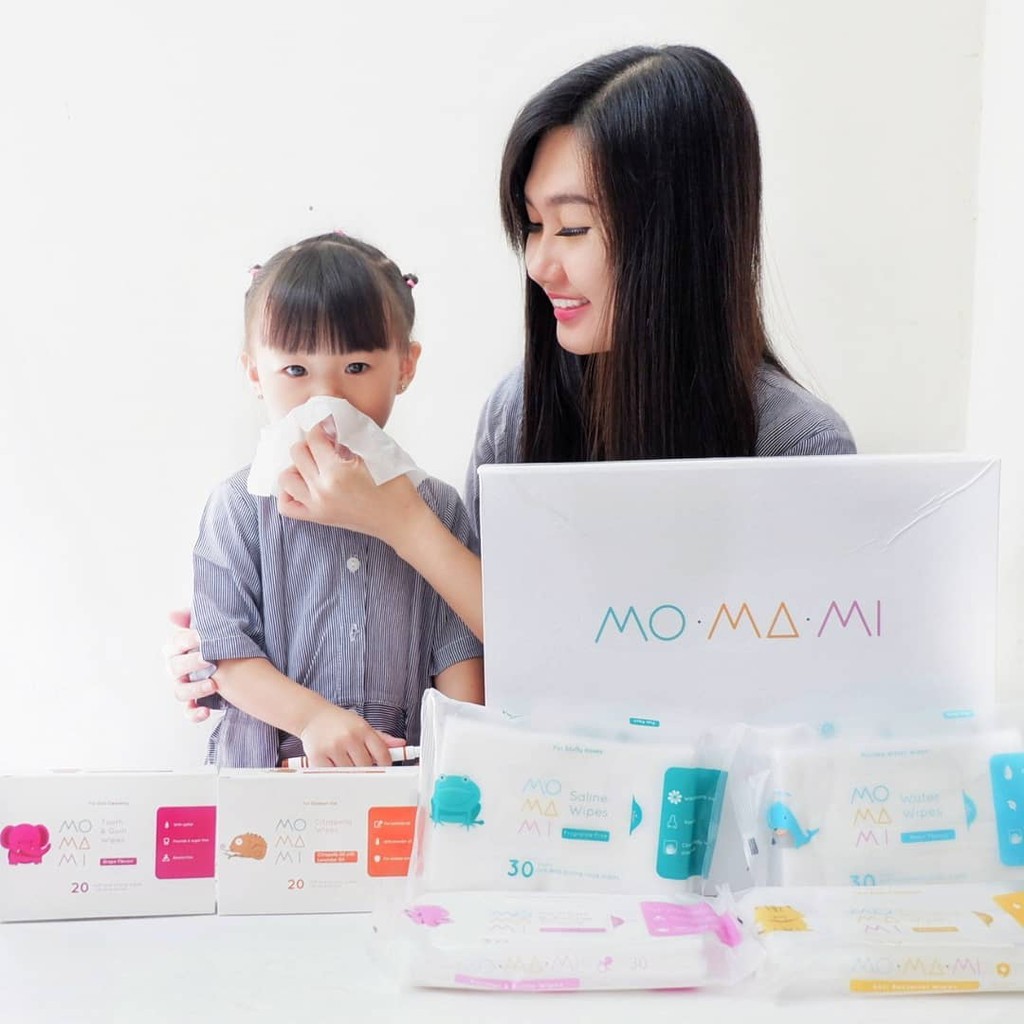 Momami Anti Bacterial Wipes isi 30