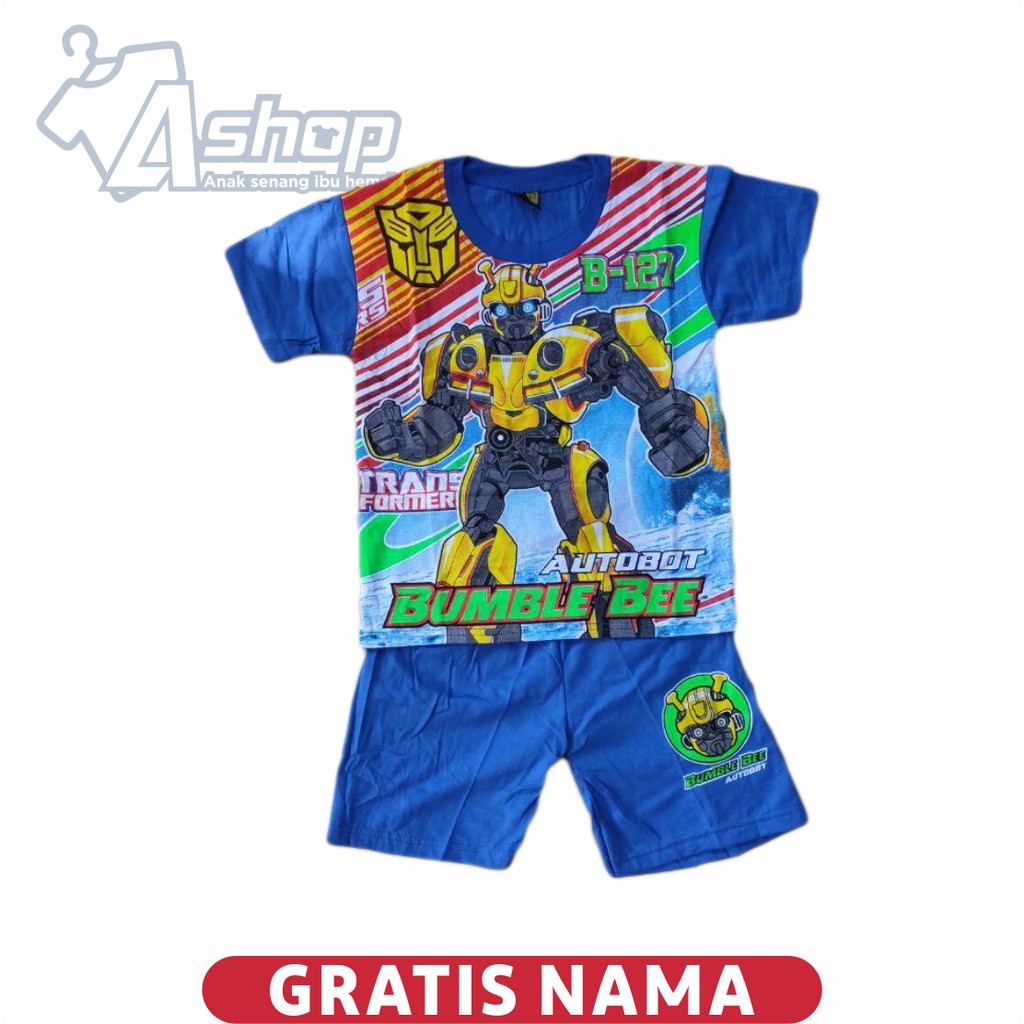 Baju Anak Setelan Bumblebee