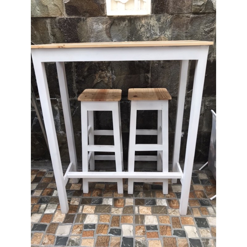 Meja Kursi Bar Set Kayu Jati Belanda Preloved Mulus Jabodetabek Only