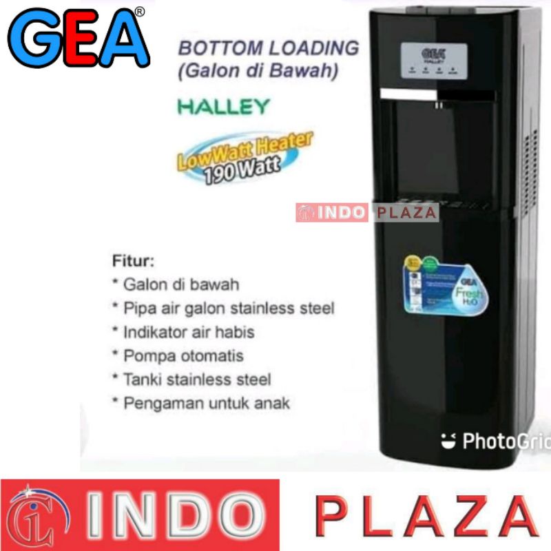 DISPENSER GALON BAWAH GEA HALLEY LOW WATT (khusus Medan)