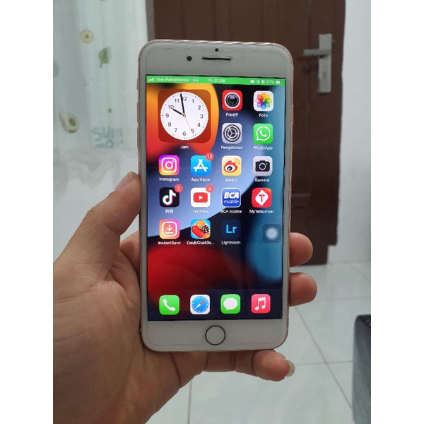 Iphone 7 plus 128gb resmi ex ibox Like NEW full set