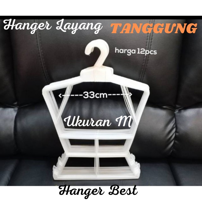 Hanger Layang 07 Setelan Baju anak Tanggung Size M Gantungan Baju (1 lusin) Display Toko Perlusin