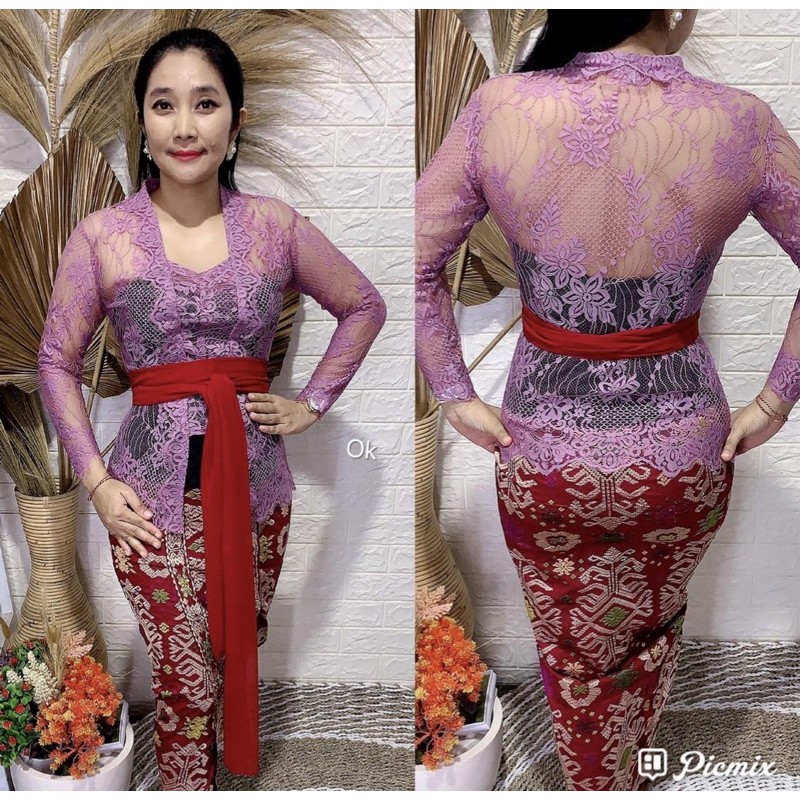 Set Kebaya jadi semi italy premium