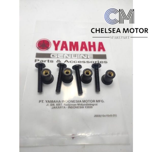 Mur baut plastik visor aerox Nmax Xmax Xride 4set