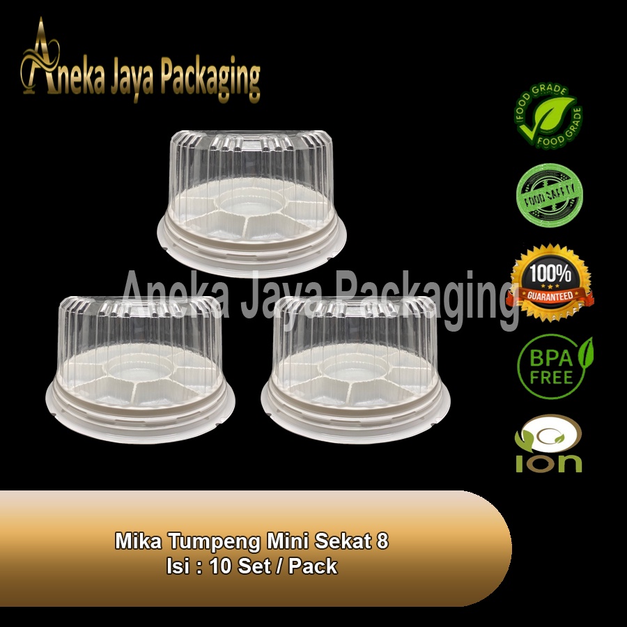 MIKA TUMPENG MINI CT20 SEKAT 8 ISI 10PCS TRAY TUMINI MEDAN GROSIR