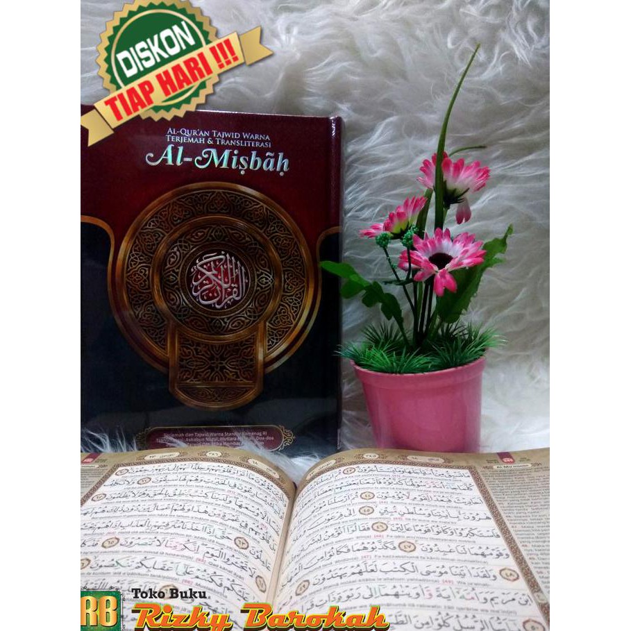 COD - Al Quran Tajwid Warna Terjemah dan Transliterasi Al-Misbah A5 - Alquran Tajwid, Qur An Dan Ter