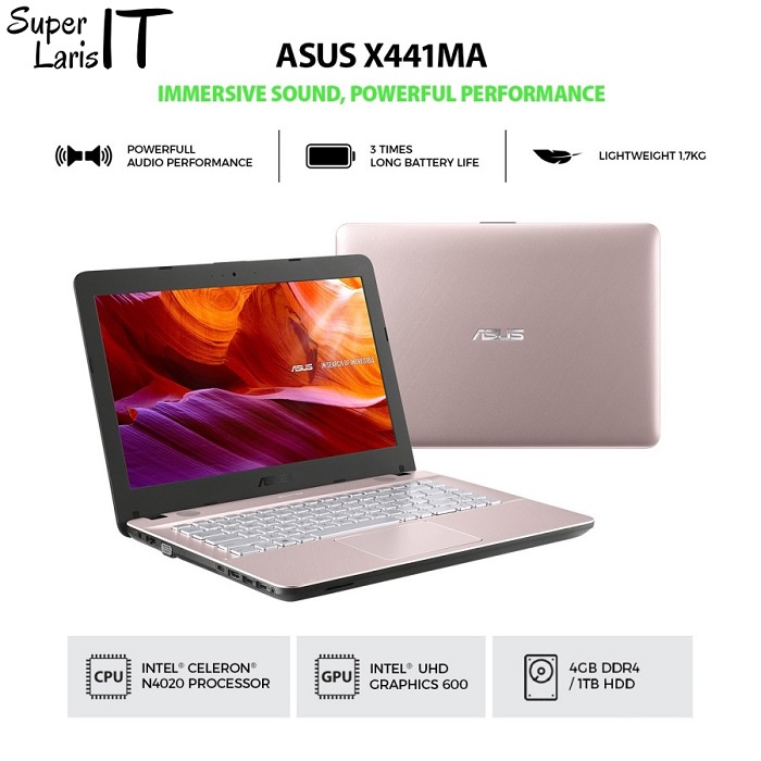 Laptop Asus Vivobook X441MAO 411 Intel N4020 4GB 1TB 14