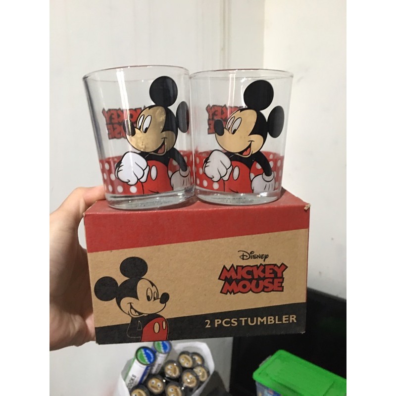 Gelas set mickey couple