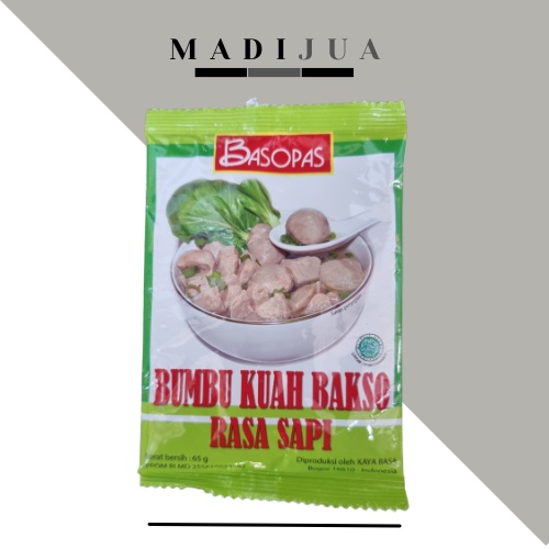 

Tepung Baso Pas Bumbu Kuah Bakso Rasa Sapi 65 Gram