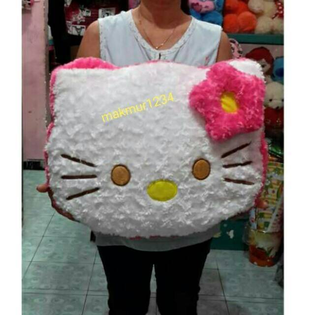 Bantal kitty jumbo , bantal jumbo , boneka kitty