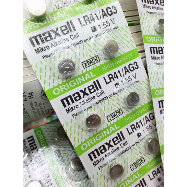 Baterai Maxell AG 3 LR41 PERLEMBAR