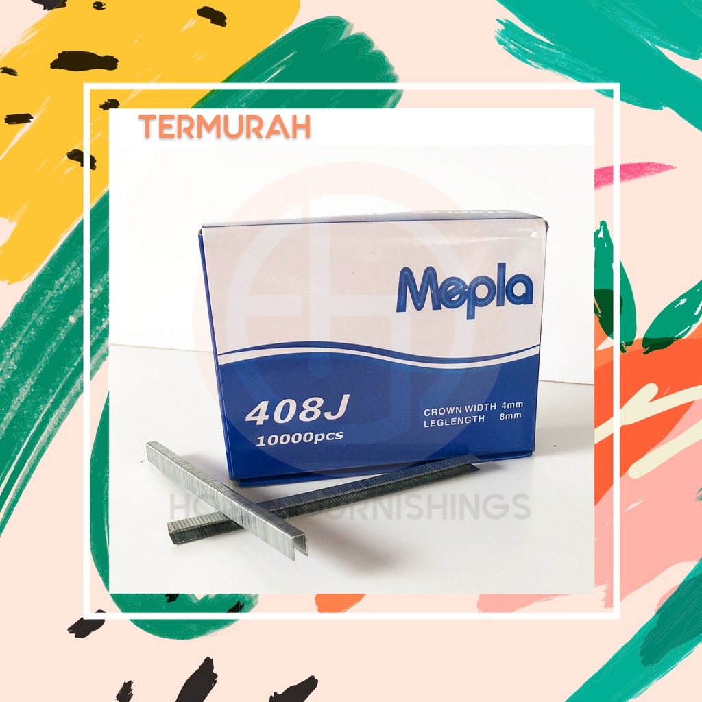 

PAKU TEMBAK 408 J / ISI STAPLES TEMBAK 408 J 10000PCS / STAPLES 408J