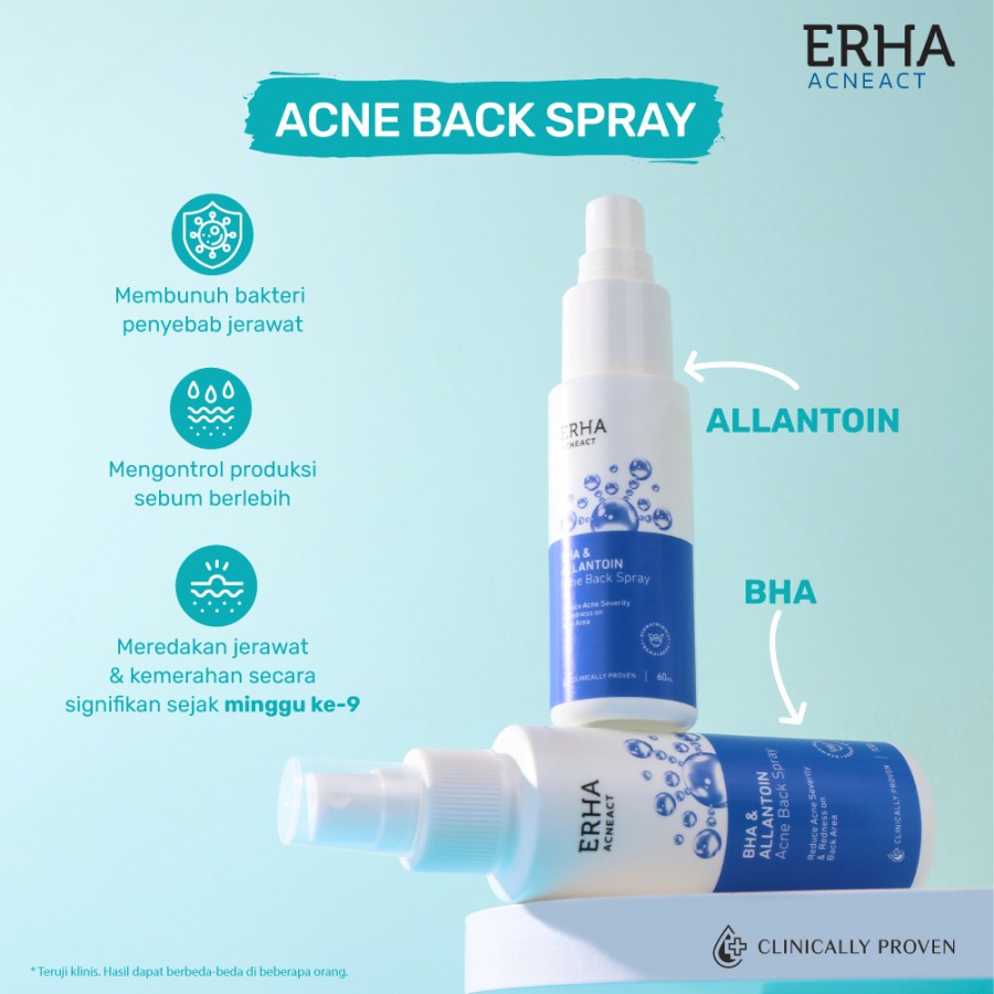 ERHA Acne Back Spray BHA &amp; Allantoin 100 ml - Obat Jerawat Punggung