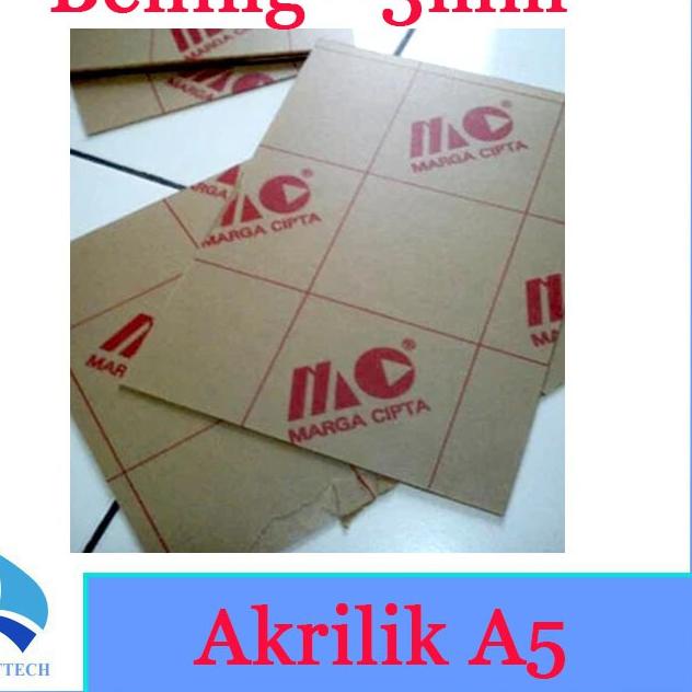 

Untung maksimal!! Akrilik A5 Lembaran 3mm Acrylic 3mm Bening Transparan Marga Cipta