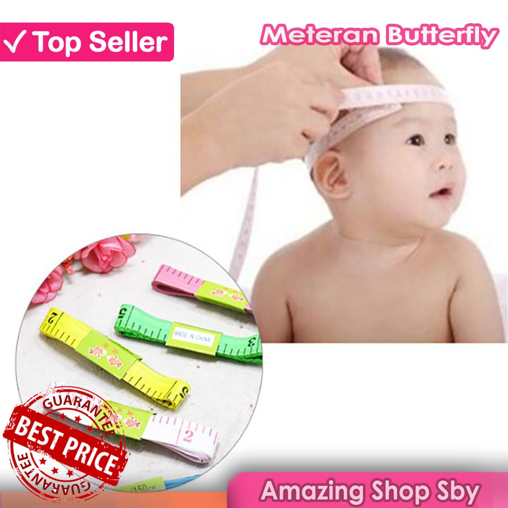 Meteran Jahit - Meteran Kain - Meteran Badan - Talioring Tape merk Butterfly 150 cm