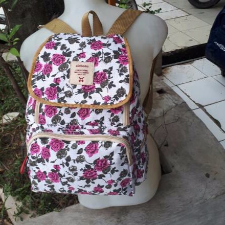 Ransel Tas Kanvas Preppy Tas Bahu Gaya Korea Pemuda Fashion Wanita Ransel Laptop Tas Sekolah untuk Remaja Anak Perempuan Anak Laki-laki Tas Buku Travel