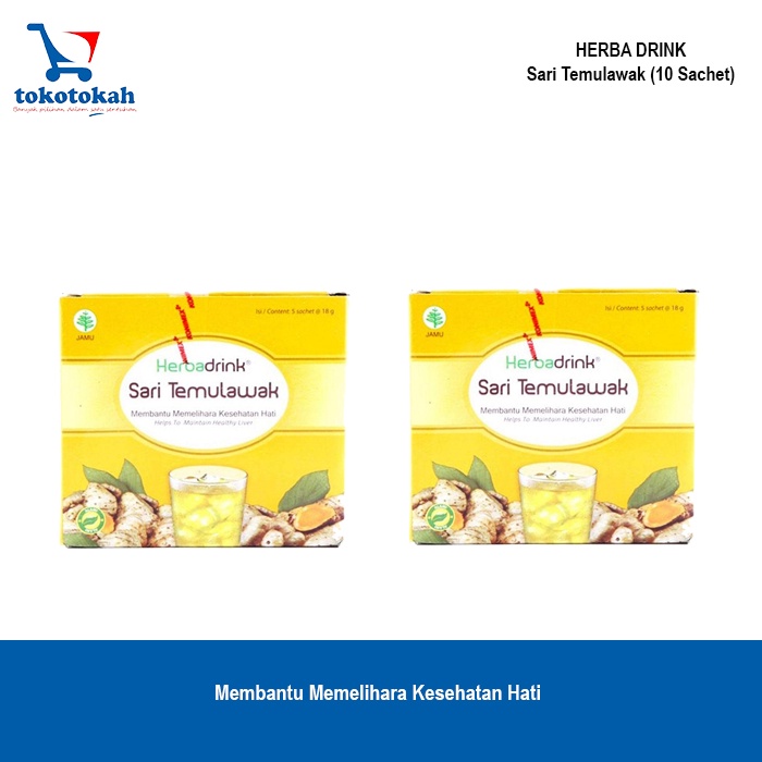 

HERBADRINK SARI TEMULAWAK minuman herbal memelihara fungsi hati - 2PCS