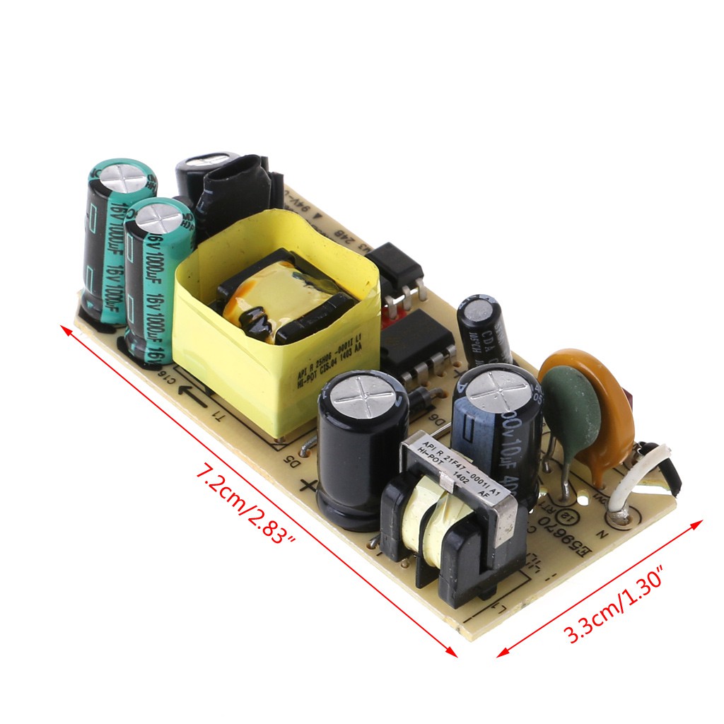 Modul Board Power Supply AC-DC 5V 2000ma 5V 2A dengan Pelindung IC