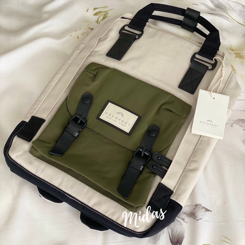 11.11 BIG SALE !! TAS BACKPACK DOUGHNUT MACCARON-CREAM GREEN