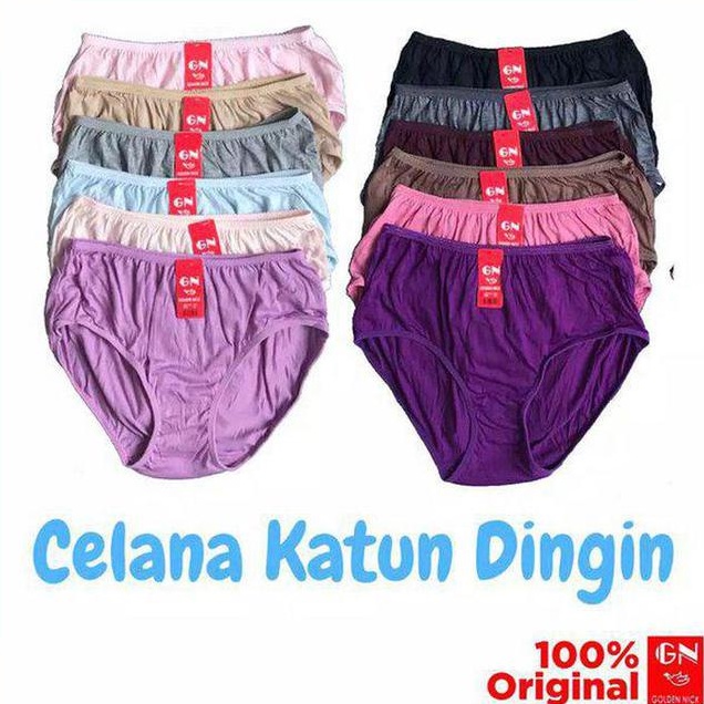 Cd Celana Dalam Wanita Perempuan Golden Nick GN 937 939 Jumbo Murah size M L XL XXL 4L