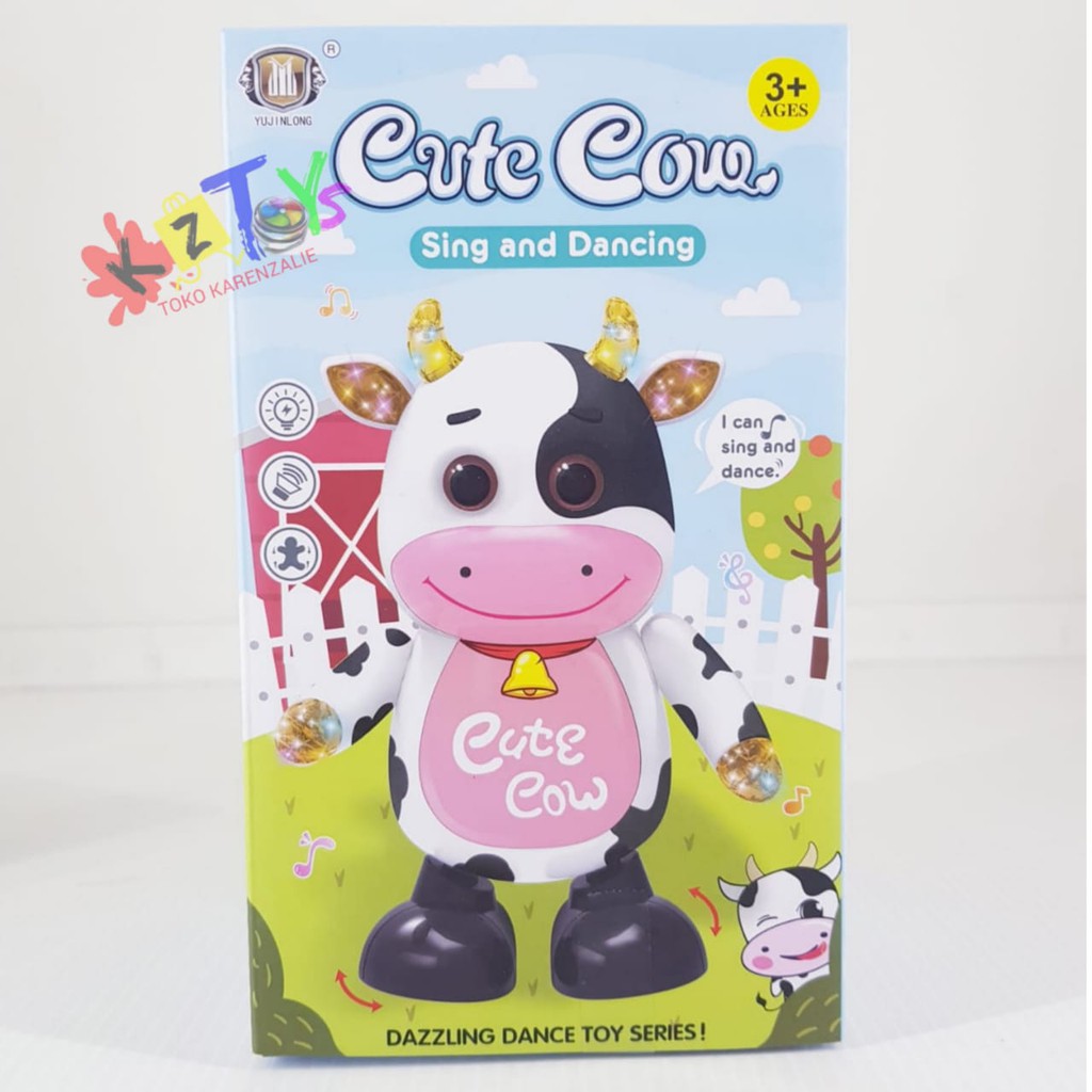 MAINAN DANCING CUTE COW / SAPI NYANYI DAN NARI EDUKASI TOYS