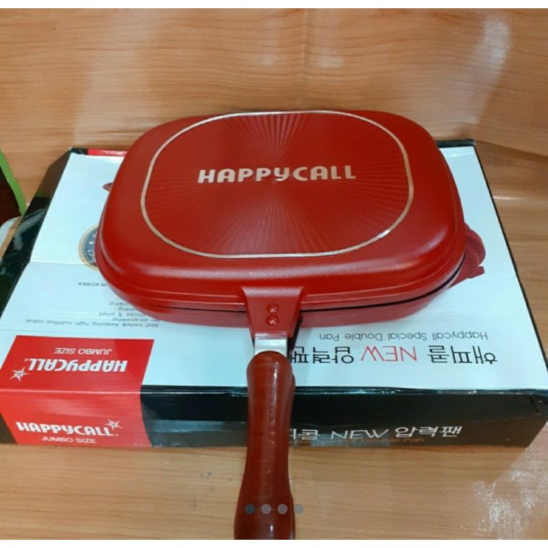 panggangan ikan double pan merk "HAPPY CALL" teflon