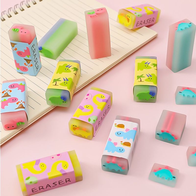 

Gummy Dino Fruit Eraser | Penghapus pensil