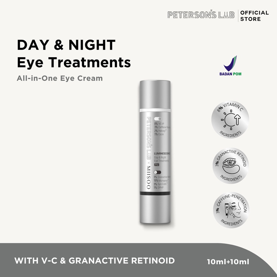 ✨ AKU MURAH ✨ Peterson'S Lab Day and Night Eye Treatments with Vitamin C &amp; Retinoid BPOM