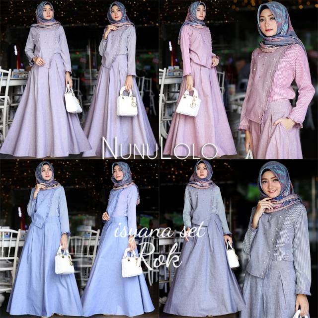 Isyana Set Rok by Nunulolo setelan linen rami