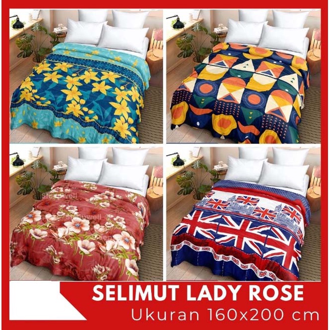 ❤ IJN ❤ LADY ROSE SELIMUT BULU ukuran jumbo 160x200 by internal group