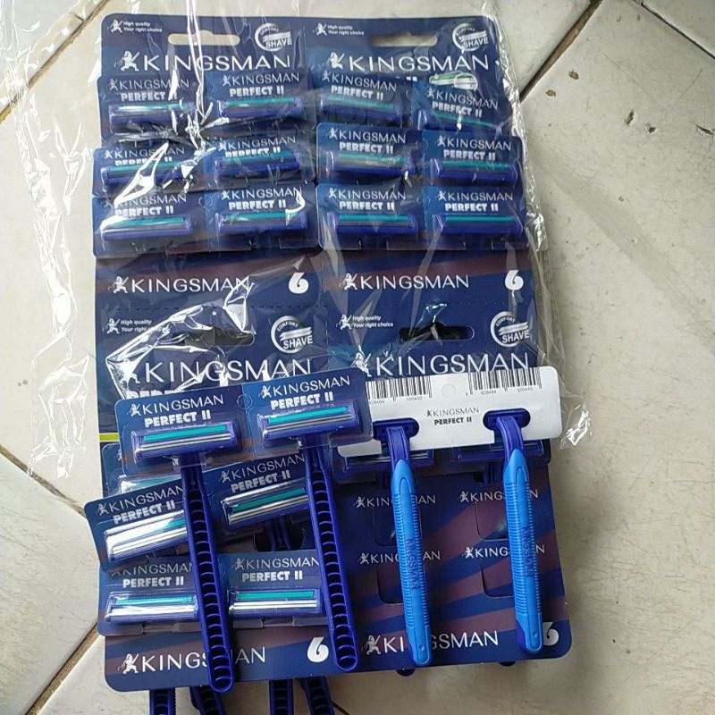 Cukuran Kumis Kingsman biru 2 mata pisau