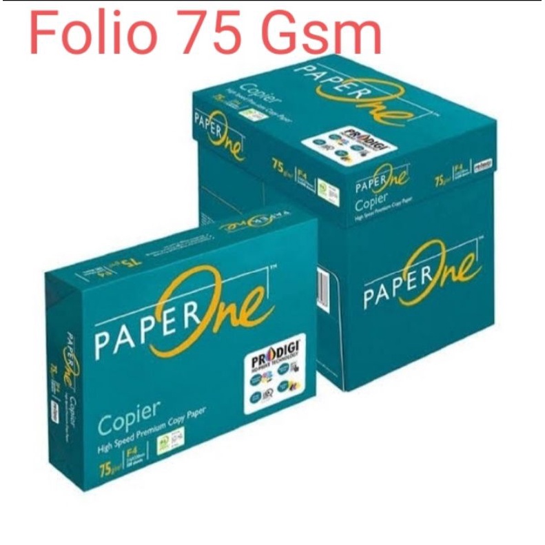 

Kertas fotocopy HVS PAPER One F4 75 Gsm 1 Rim 500 Lembar ORIGINAL