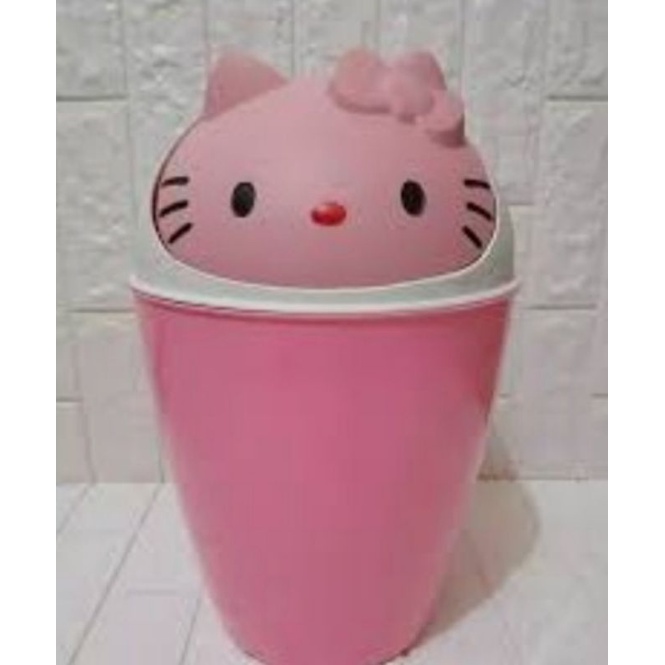 Tempat sampah || tempat sampah kamar || tempat sampah Pink Hellokitty