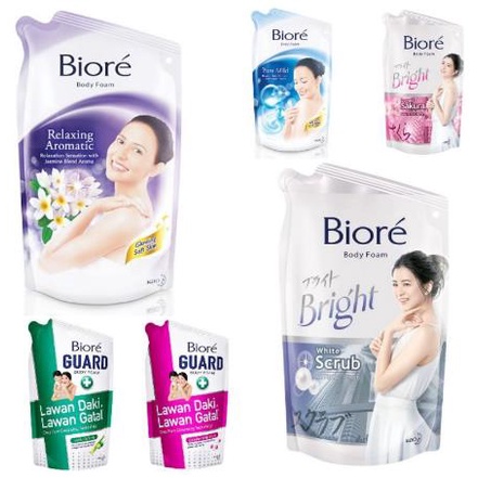 * NCC * Biore Sabun Mandi Cair Body Wash Soap Perawatan Tubuh Moisture Care Pouch Refill - Netto 450 ml