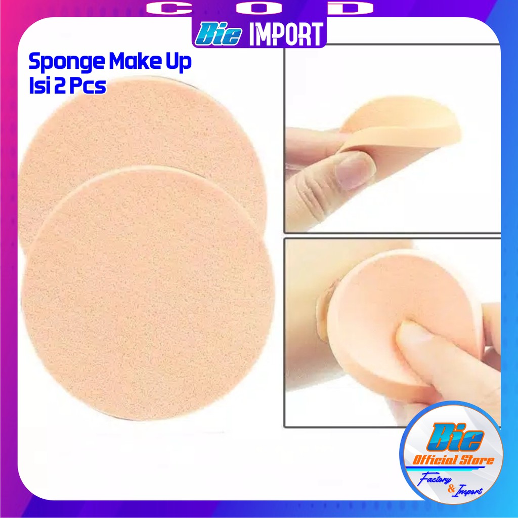 isi 2 Spon Bedak Basah Import / Sponge Make Up