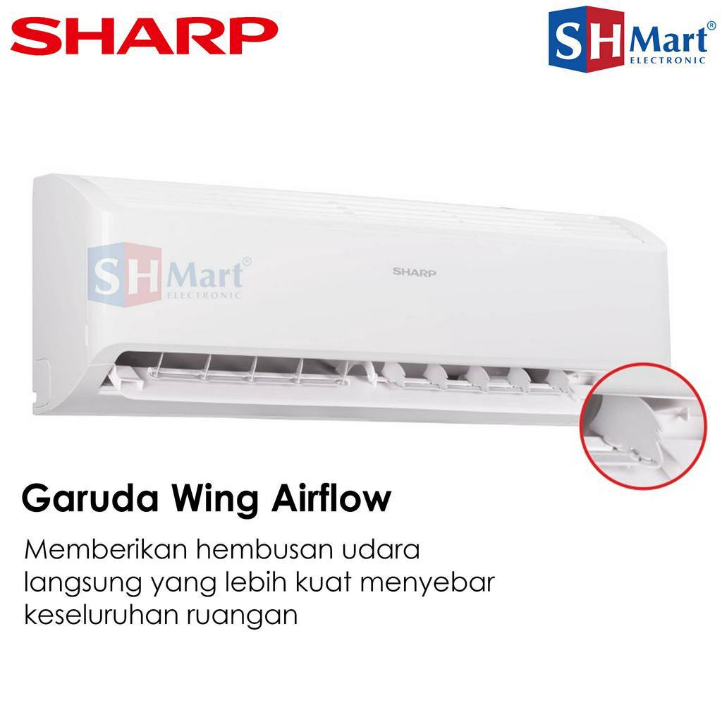 AC SHARP 1/2 PK AH-A5BEY / 5BEY INDONESIA NEW ANTI KARAT GARUDA SERIES UNIT ONLY