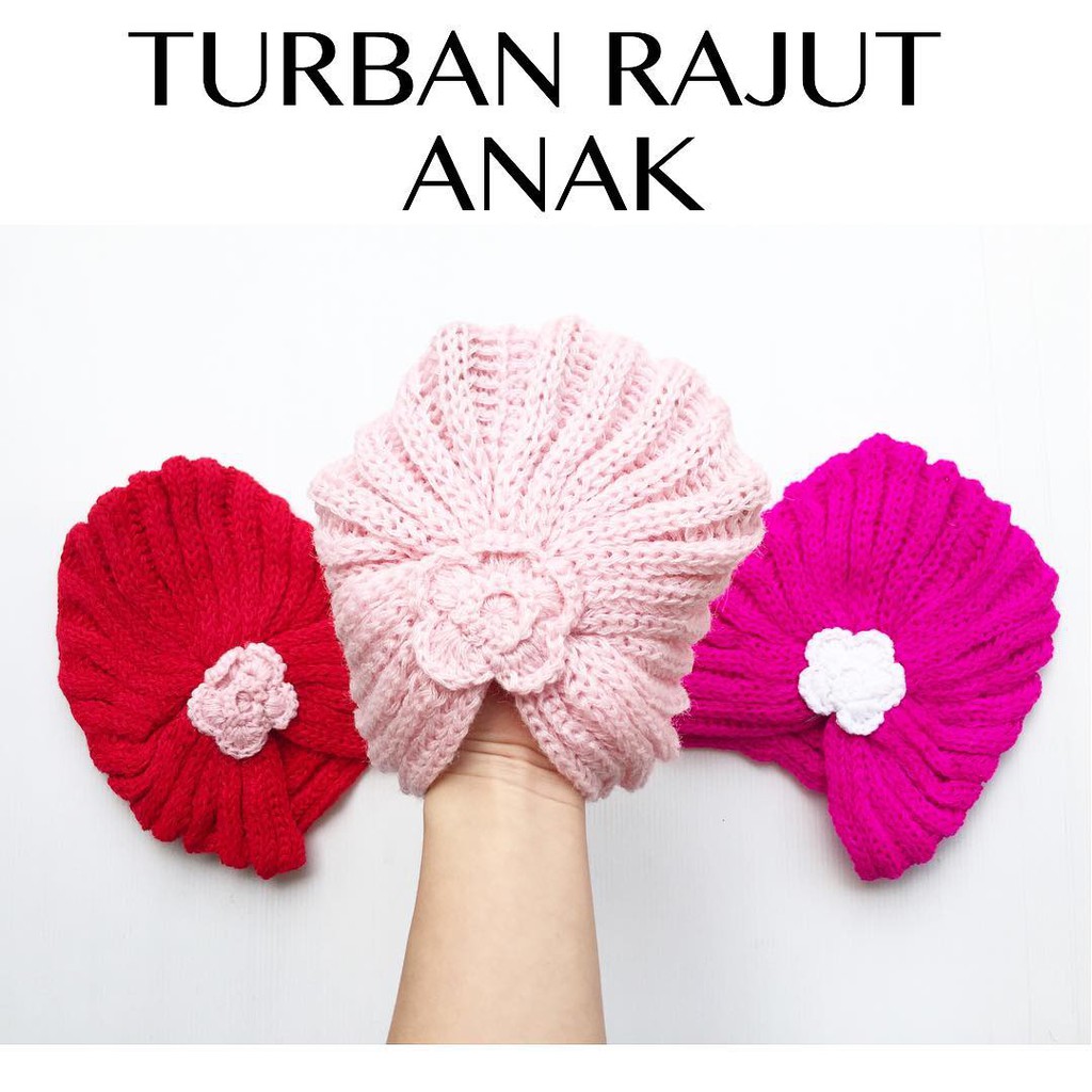 TURBAN RAJUT ANAK topi anak topi bayi rajut anak rajut bayi babeebabyshop