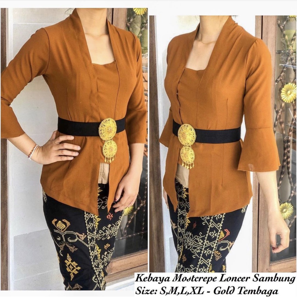 Setelan Kebaya Bali Mostcrepe Lengan Lonceng