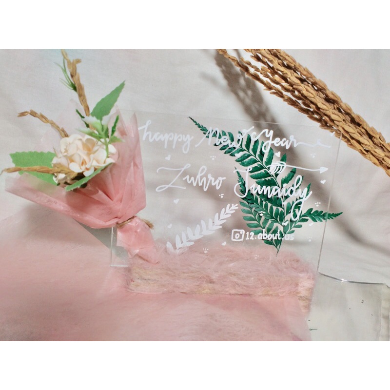 Kado Wisuda Ulangtahun Anniversary Custom bunga edelweiss