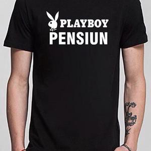kaos PLAYBOY PENSIUN - sablon digital - kaos distro - kaos polos - soft cotton polyster - surfing