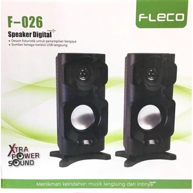 SPEAKER PORTABLE FLECO F 026 SUPER BASS KOMPUTER HP