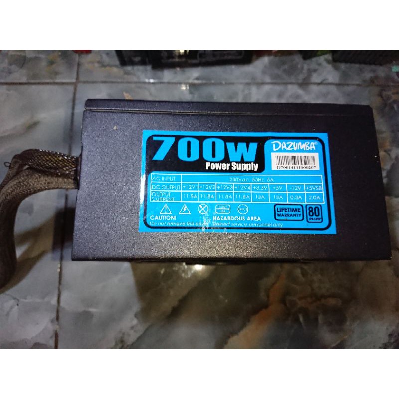700W POWER SUPPLY PC 80+ MODULAR DAZUMBA